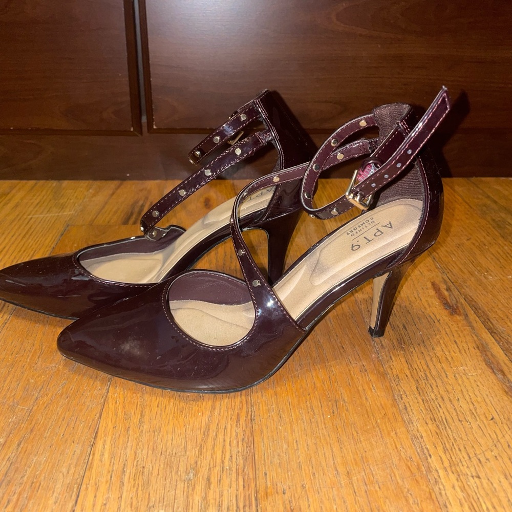 Dark purple heels